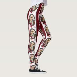 Borzoi Merry Kerstmis Leggings