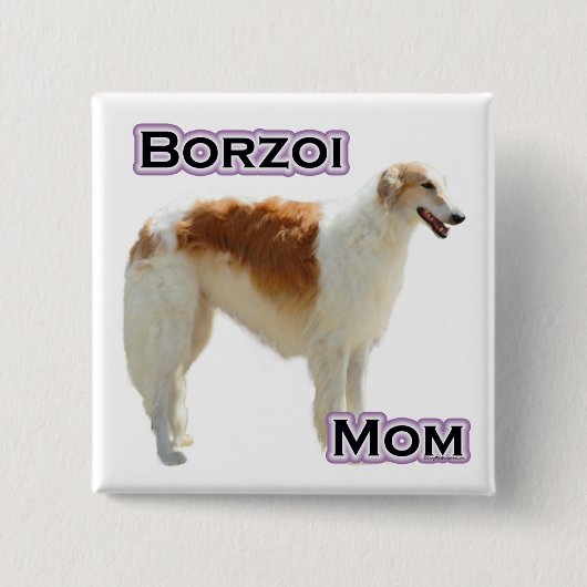 Borzoi Moeder 4 - Button (Voorkant)