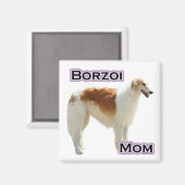 Borzoi Moeder 4 - Magneet (Voorkant / Achterkant)