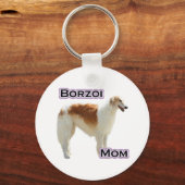 Borzoi Moeder 4 - Sleutelhanger (Voorkant)