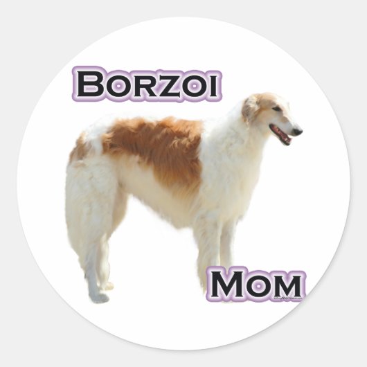 Borzoi Moeder 4 - Sticker (Voorkant)