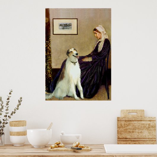 Borzoi - Moeder van bloggers Poster (Keuken)
