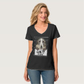 Borzoi Mugshot Schuldige Hond T-shirt (Voorkant volledig)