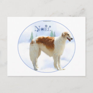 Borzoi Noel Feestdagenkaart