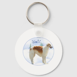 Borzoi Noel Sleutelhanger