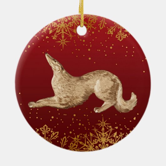 Borzoi Ornament (Achterkant)