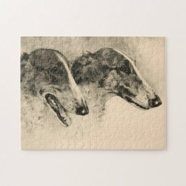 Borzoi Pair Legpuzzel
