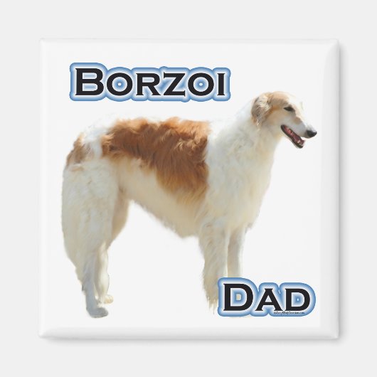 Borzoi Pap 4 - Magneet (Voorkant)