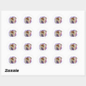 Borzoi Patriot Ronde Sticker (Vel)