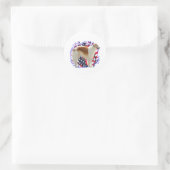 Borzoi Patriot Ronde Sticker (Tas)