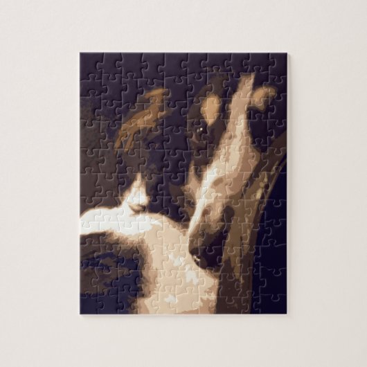 Borzoi Portret Legpuzzel (Verticaal)