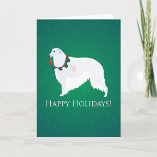Borzoi Prettige feestdagen Design
