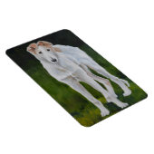 Borzoi Puppy Dog Art Magnet Magneet (Rechterzijde)