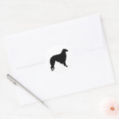 Borzoi Ronde Sticker (Envelop)