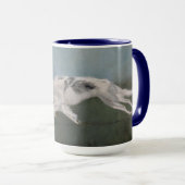 Borzoi Russian Wolfhound Dog Art 15 oz Mok (Voorkant rechts)