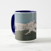 Borzoi Russian Wolfhound Dog Art 15 oz Mok (Voorkant links)
