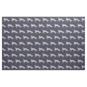 Borzoi Russian Wolfhound Dog Art Fabric Stof (Fat Quarter)