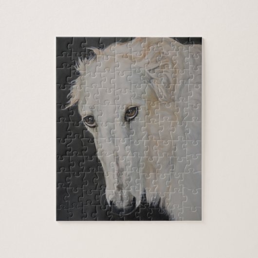 Borzoi Russian Wolfhound Dog Art Puzz;e Legpuzzel (Verticaal)