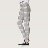 Borzoi Russische Wolfhound Trotting Dog Art Leggin Leggings (Links)