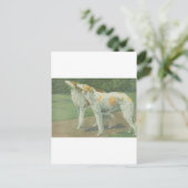 Borzoi (Russische wolfshond) Briefkaart (Staand voorkant)