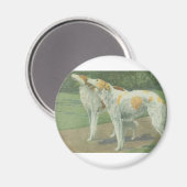 Borzoi (Russische wolfshond) Magneet (Voorkant / Achterkant)