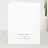 Borzoi & Santa Dog Art Kerst Kaart (Achterkant)