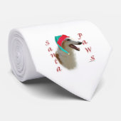 Borzoi Santa Paws Stropdas (Opgerold)