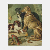 borzoi-schilderingsschroef fleece deken (Voorkant)