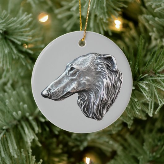 Borzoi-sieraad Keramisch Ornament (Boom)
