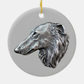 Borzoi-sieraad Keramisch Ornament (Achterkant)