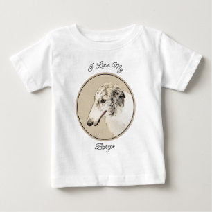 Borzoi (Silver Brindle) Schilderende oorspronkelij