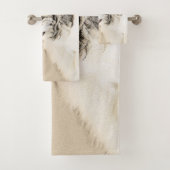 Borzoi (Silver Brindle) Schilderende oorspronkelij Bad Handdoek (Insitu)