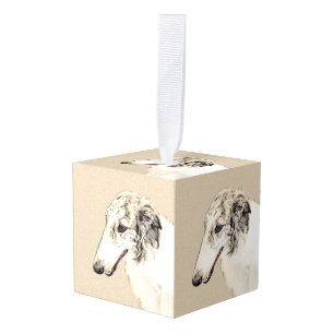 Borzoi (Silver Brindle) Schilderende oorspronkelij Decoratie