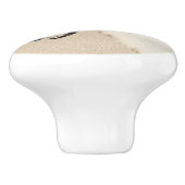 Borzoi (Silver Brindle) Schilderende oorspronkelij Keramische Knop (Zijkant)