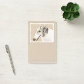 Borzoi (Silver Brindle) Schilderende oorspronkelij Post-it® Notes (Kantoor)