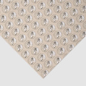 Borzoi (Silver Brindle) Schilderende oorspronkelij Tissuepapier (Detail)