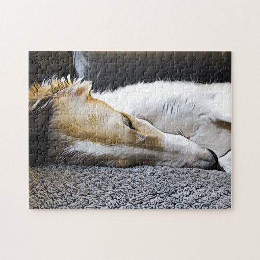 Borzoi Slumber Legpuzzel (Horizontaal)
