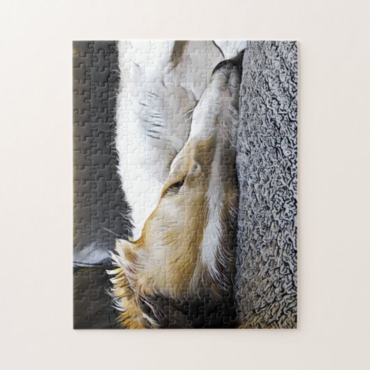 Borzoi Slumber Legpuzzel (Verticaal)