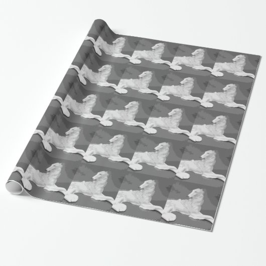 Borzoi Sophisticate Cadeaupapier (Uitgerold)
