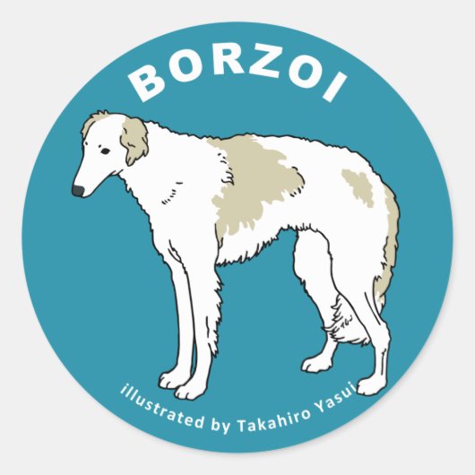 Borzoi Sticker (Voorkant)
