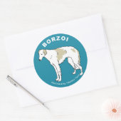 Borzoi Sticker (Envelop)
