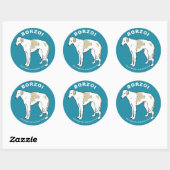 Borzoi Sticker (Vel)