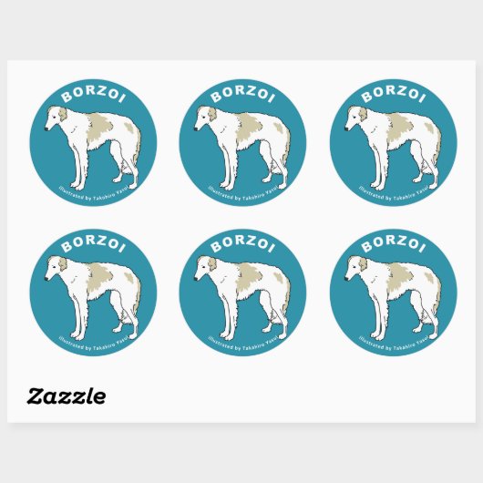 Borzoi Sticker (Vel)