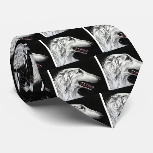 borzoi stropdas (Opgerold)