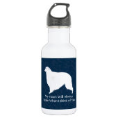 Borzoi Thinking of You Design Waterfles (Voorkant)