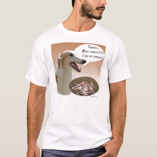 Borzoi Turkije T-shirt (Voorkant)