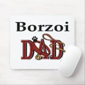 Borzoi vader cadeaus muismat (Met muis)