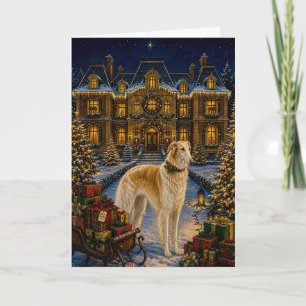 Borzoi Vakantie  Feestdagen Kaart