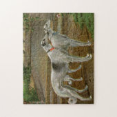 Borzoi-Waterverf Legpuzzel (Verticaal)