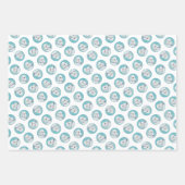 Borzoi White Schilderij Russische Wolfshond Dog Ar Inpakpapier Vel (Voorkant 2)